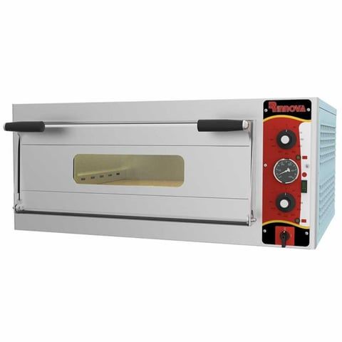 Kalitegaz Elektrikli Pizza Fırını 6x30 cm Pizza Kapasiteli Tek Katlı Manuel E6301WAB Rinnova