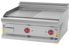 Karacasan Elektrikli Pleyt Izgara Yarı Oluklu Yüzey Set Üstü 80x70x30 cm KRCS.IZYE.870