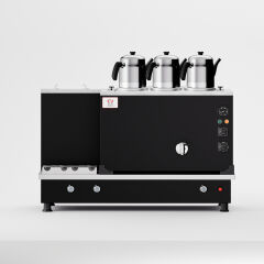 Anka Black Turbo Hibrit Çay Makinesi / Profesyonel Kullanım, Çift Enerji Esnekliği (STFO3)