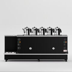 Anka Black Turbo Hibrit Çay Makinesi / Profesyonel Kullanım, Çift Enerji Esnekliği (STFO5)