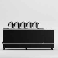Anka Black Turbo Hibrit Çay Makinesi / Profesyonel Kullanım, Çift Enerji Esnekliği (STFO5)