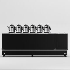 Anka Black Turbo Hibrit Çay Makinesi / Profesyonel Kullanım, Çift Enerji Esnekliği (STFO6)