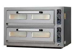 Maksan Elektrikli Pizza Fırını Çift Katlı 9+9 x30 Cm Pizza Kapasiteli Termometre Göstergeli PO-902T
