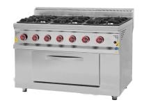 Karacasan 700 Seri Fırınlı Ocak, Kuzine, 1200x700x850 mm, Gazlı