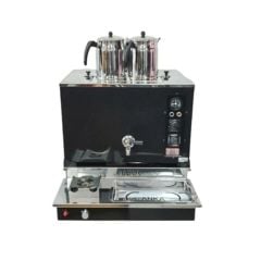 Anka Black Pro Plus 2 Demlikli Otomatik Çay Kazanı | Elektrik-NG-LPG Uyumlu, Mat Siyah Modern Tasarım