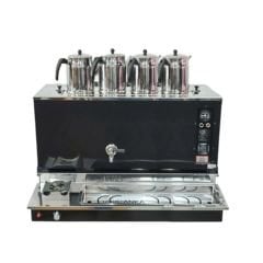 Anka Black Pro Plus 4 Demlikli Otomatik Çay Kazanı | Elektrik-NG-LPG Uyumlu, Mat Siyah Şık Tasarım