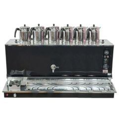 Anka Black Pro Plus 6 Demlikli Otomatik Çay Kazanı | Elektrik-NG-LPG Uyumlu, Siyah Şık Tasarım