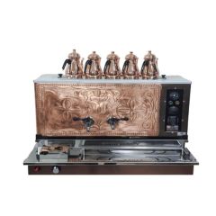 Anka Antik Pro Plus APPO6 6 Demlikli Otomatik Çay Makinesi | Elektrik-NG-LPG Uyumlu, 60L, Endüstriyel Çay Kazanı