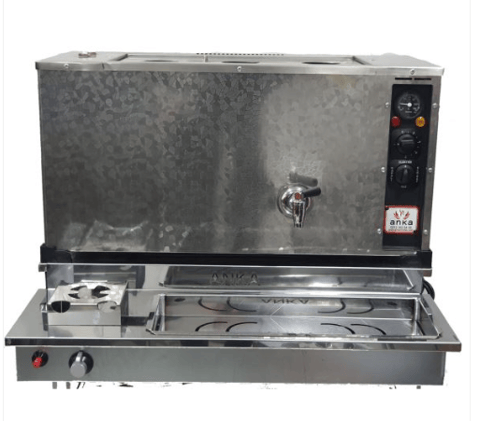 Anka İnoks Pro Plus IPPO2 2 Demlikli Otomatik Çay Makinesi | Elektrik-NG-LPG Uyumlu, 20L Endüstriyel Çay Kazanı