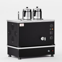 Anka Black Pro Compact Hibrit Çay Makinesi / Kompakt Tasarım, Profesyonel Kullanım, Çift Enerji Esnekliği (BPKO2)