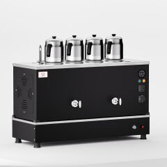 Anka Black Pro Compact Hibrit Çay Makinesi / Kompakt Tasarım, Profesyonel Kullanım, Çift Enerji Esnekliği (BPKO4)