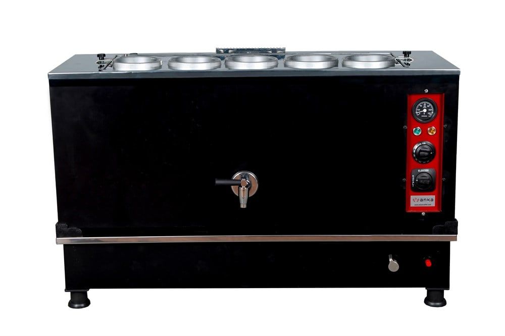 Anka BPKO5 Black Pro 5 Demlikli Kompakt Otomatik Çay Kazanı | Elektrik, Doğalgaz, LPG Uyumlu