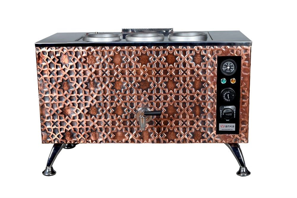 Anka APE3 Antik Pro 3 Demlikli Elektrikli Çay Kazanı | Kompakt ve Şık Çay Ocağı