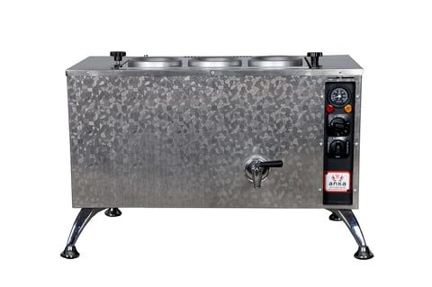 Anka IPE3 Inox Pro 3 Demlikli Elektrikli Çay Kazanı | 30 Litre Paslanmaz Çelik Otomatik Çay Makinesi