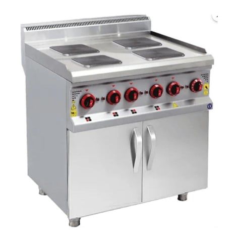 Karacasan 4’lü Elektrikli Ocak Alt Dolaplı | 100x100x85 cm KRCS.DKZE.1010.CE