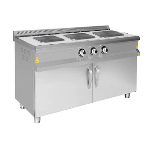 Karacasan 3 lü Elektrikli Ocak Alt Dolaplı 140x60x85 cm KRCS.DKZE.1460.CE