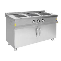 Karacasan 3 lü Elektrikli Ocak Alt Dolaplı 140x60x85 cm KRCS.DKZE.1460.CE