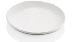 Mat Beyaz Yuvarlak Tabak 20cm