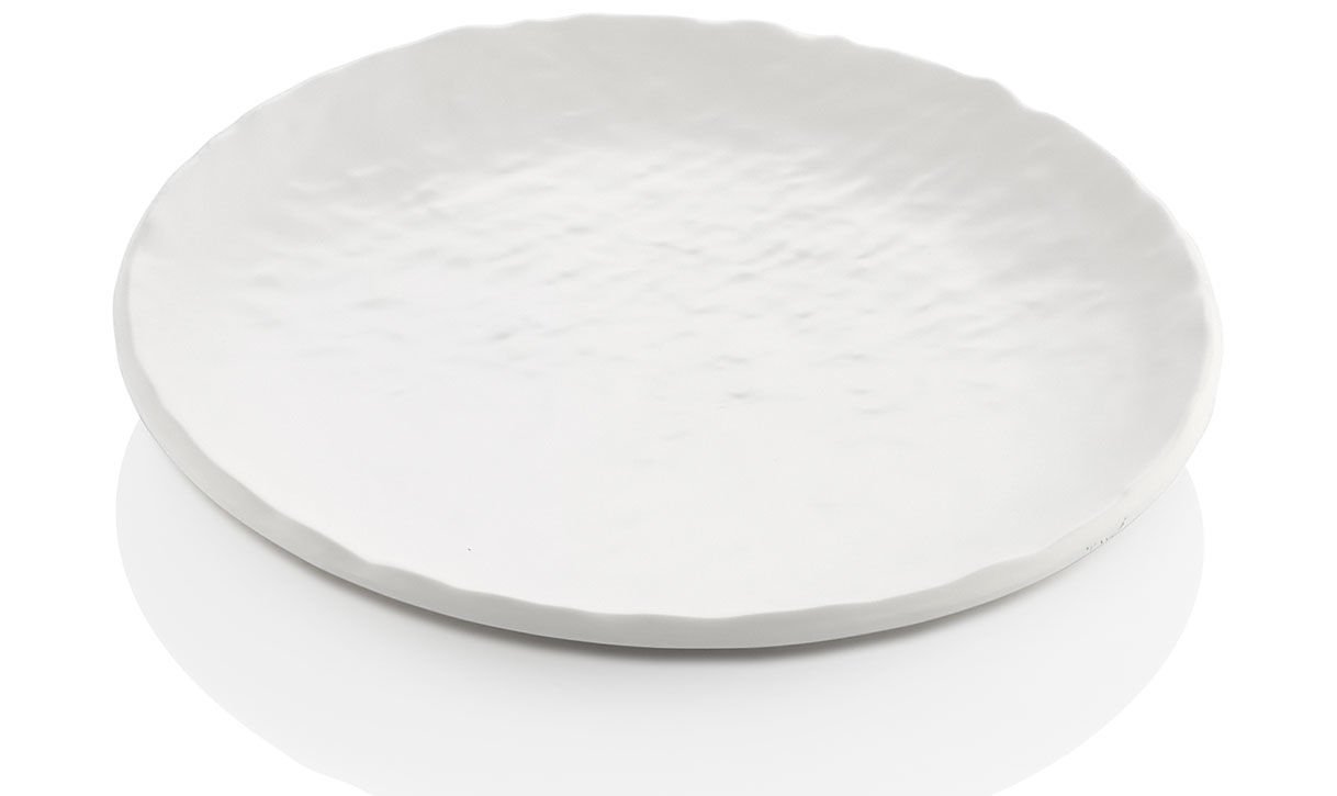 Mat Beyaz Yuvarlak Tabak 29cm