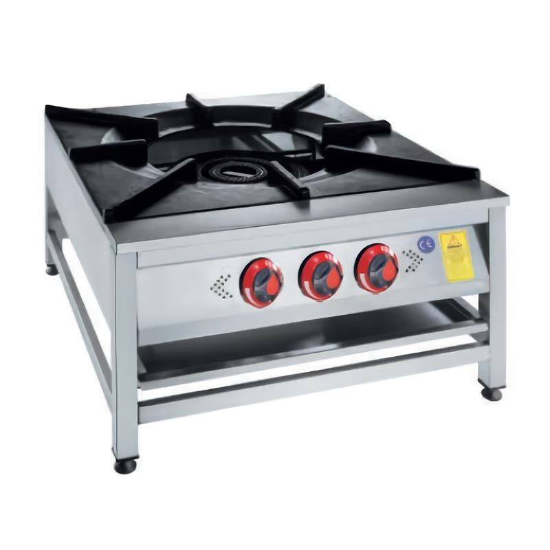 Karacasan Üç Yanışlı Gazlı ve LPG’li Yer Ocağı | CE Belgeli 90x90x50 cm KRCS.YOG.990