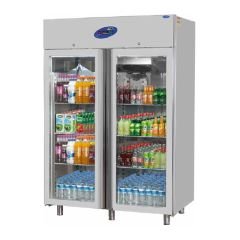 CSA CS-DBL 1400-C 2 Cam Kapılı Dik Tip Derin Dondurucu – 1400 L Endüstriyel Dondurucu
