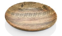 Ahşap Yuvarlak Tabak 24cm