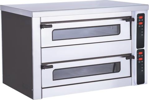 Karacasan Elektrikli Pizza Fırını Dijital Çift Katlı 87x72x85 cm 8 Pizza Kapasiteli  KRCS.PFD.8
