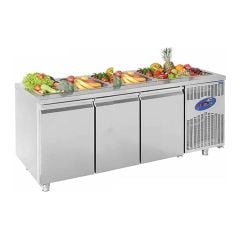 CSA 3 Kapılı Havuzlu Saladbar | 5 Küvetli 188x70x85 cm CS.TEZ.3.700.SHS