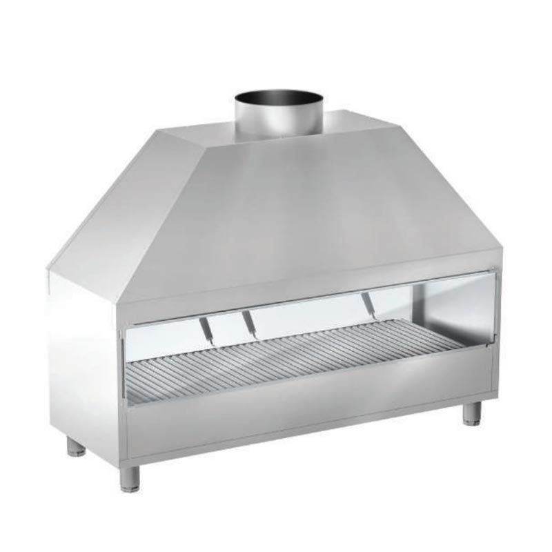 Anka POB-100 Paslanmaz Çelik Ocakbaşı Izgara | 100x60x120 cm | Endüstriyel Kebap & Mangal Ocağı