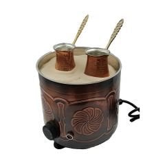 Anka KKM1-Y Yuvarlak Setüstü Kumda Kahve Makinesi | 23 cm | Mini Türk Kahvesi Ocağı