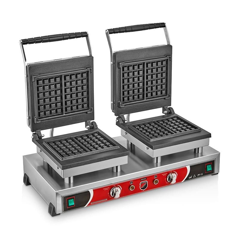 Işıkgaz 2148 Kare Model Waffle Makinesi | Çiftli Elektrikli Profesyonel Waffle Makinesi