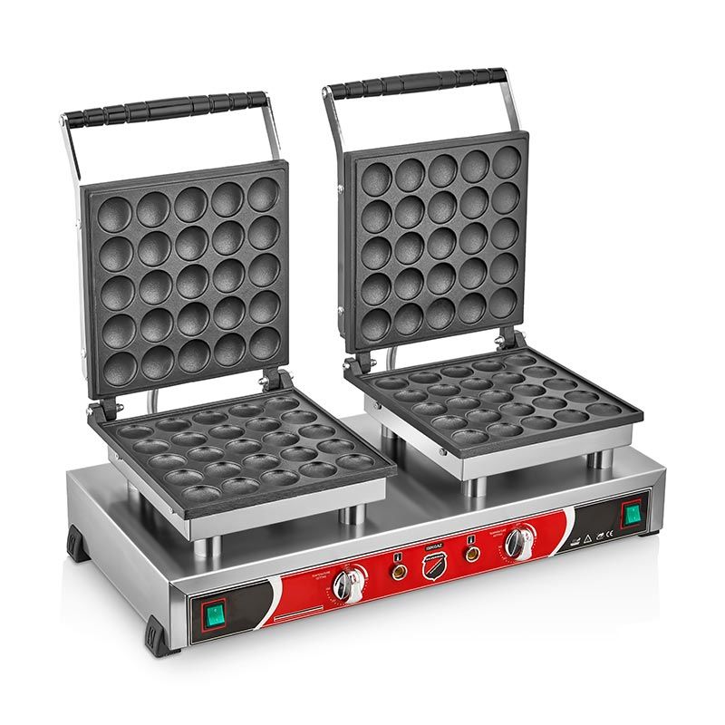 Işıkgaz B12 Yuvarlak Bubble Waffle Makinesi | Çiftli Kapaklı Elektrikli Profesyonel Waffle Makinesi