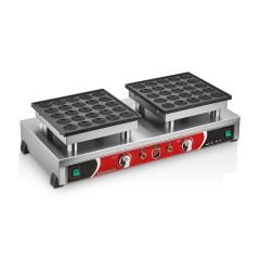 Işıkgaz B13 Yuvarlak Bubble Waffle Makinesi | Çiftli Elektrikli Profesyonel Waffle Makinesi